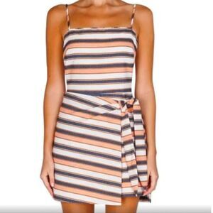 Adelyn Rae Romper dress skort striped size xs